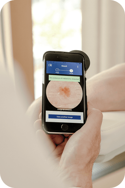 Results being displayed on the app